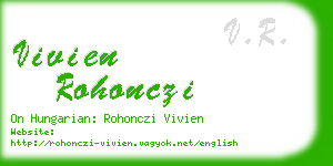 vivien rohonczi business card